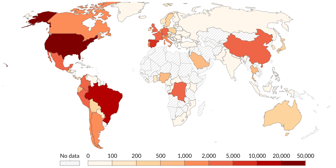 Daily cases of monkeypox